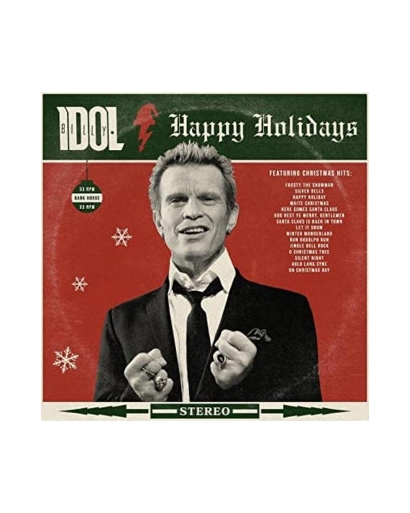 Billy Idol HAPPY HOLIDAYS (WHITE VINYL) (I) Vinyl Record $12.69 Vinyl