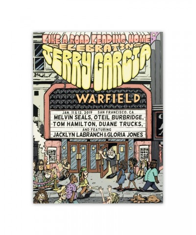 Jerry Garcia Like A Road Leading Home Event Poster $14.40 Decor