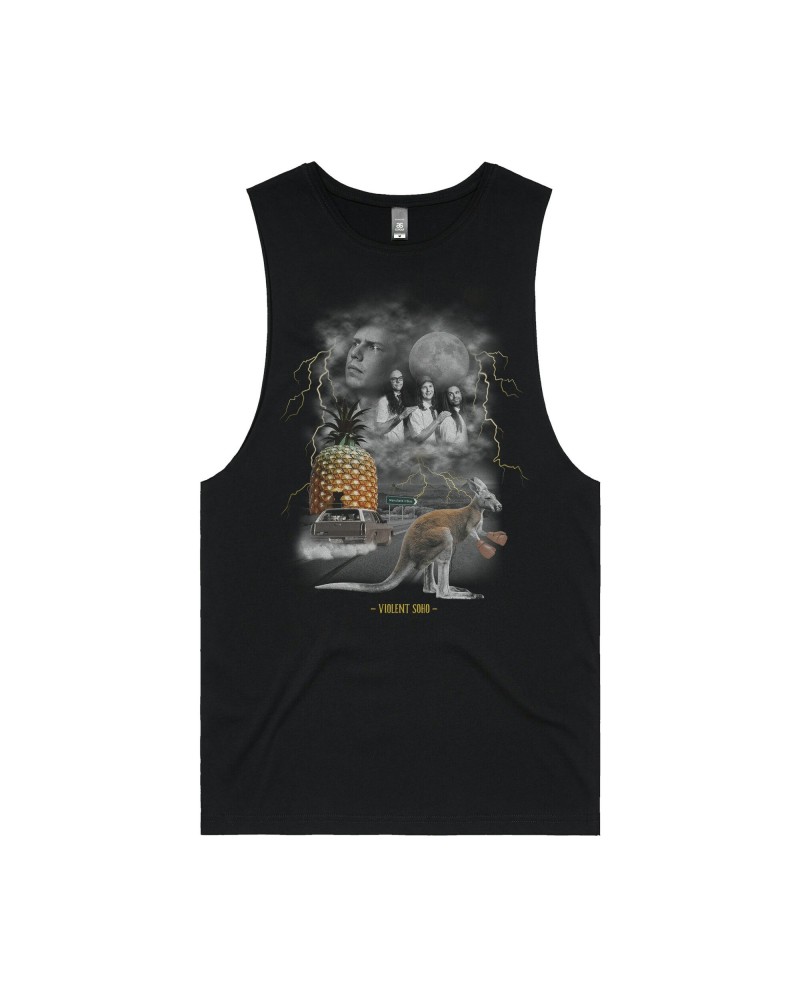 Violent Soho Far Que Truck Stop Tank (Black) $8.44 Shirts