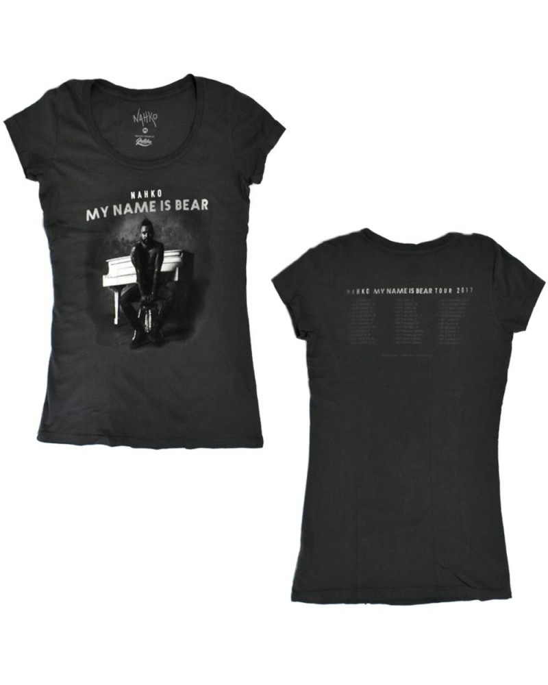 Nahko And Medicine For The People My Name Is Bear Ladies Tour T-Shirt $10.92 Shirts