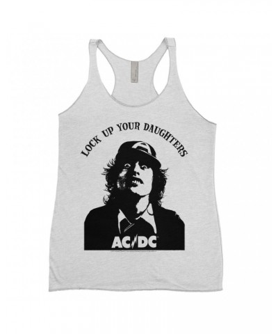 AC/DC Ladies' Tank Top | Lock Up Your Daughters Featuring Angus Young Design Shirt $13.03 Shirts