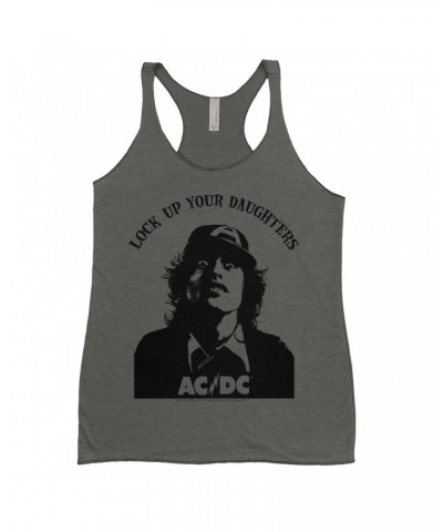 AC/DC Ladies' Tank Top | Lock Up Your Daughters Featuring Angus Young Design Shirt $13.03 Shirts