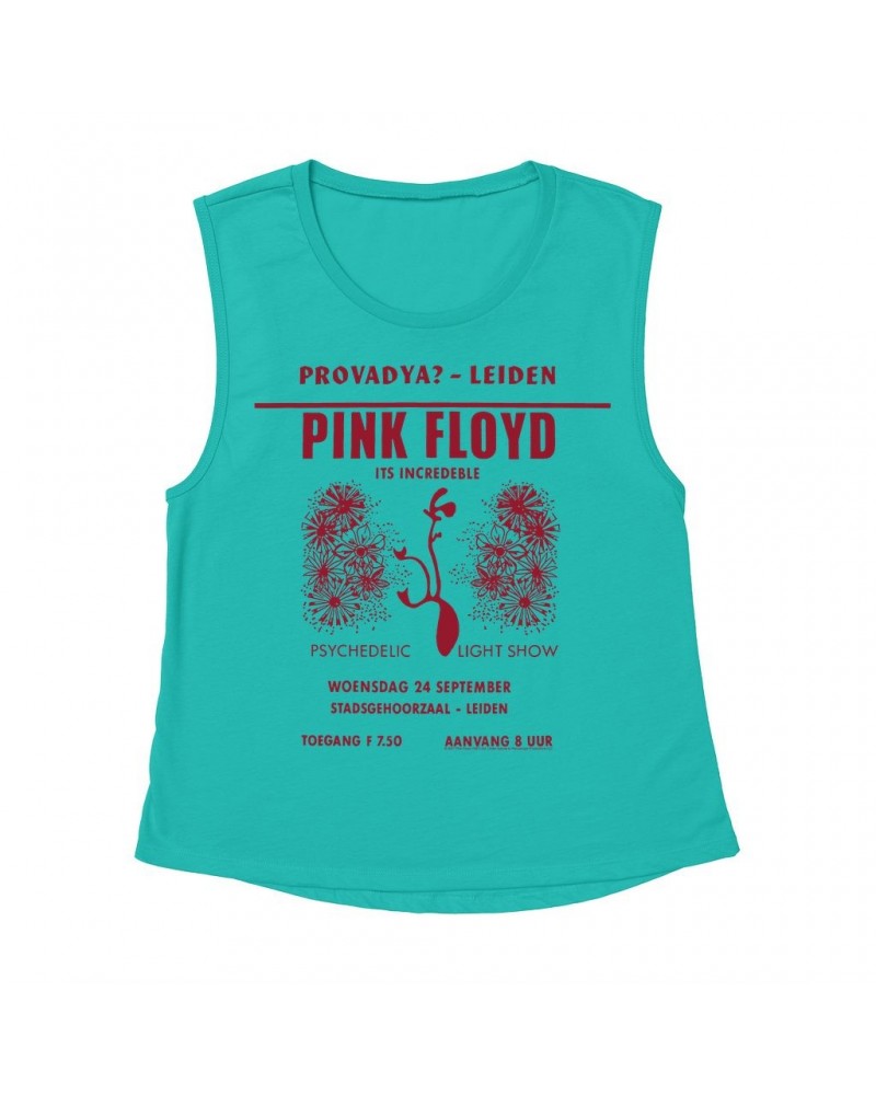 Pink Floyd Ladies' Muscle Tank Top | Provadya Concert Poster Shirt $12.19 Shirts