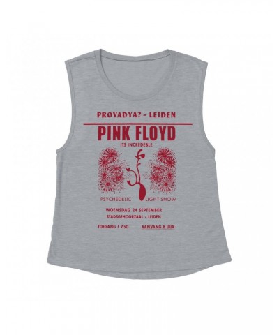 Pink Floyd Ladies' Muscle Tank Top | Provadya Concert Poster Shirt $12.19 Shirts