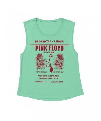 Pink Floyd Ladies' Muscle Tank Top | Provadya Concert Poster Shirt $12.19 Shirts