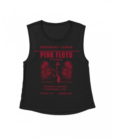 Pink Floyd Ladies' Muscle Tank Top | Provadya Concert Poster Shirt $12.19 Shirts